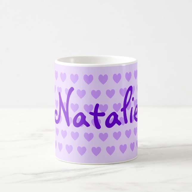 Natalie in Purple Coffee Mug (Center)