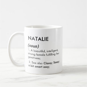 Natalie name, Editable name, Custom name Coffee Mug
