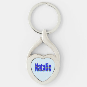 'Natalie' Name Made From Guinea Pigs, Key Ring