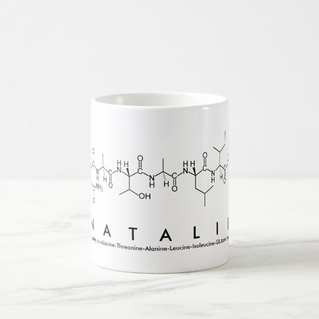 Natalie peptide name mug (Center)