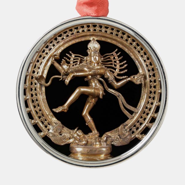 NATARAJ HINDU GOD METAL ORNAMENT (Front)