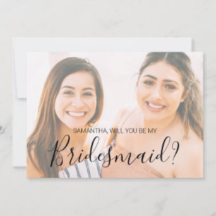Natasha Calligraphy Photo Bridesmaid Proposal