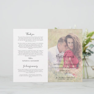 Natasha Catholic Wedding Mass Ceremony Program