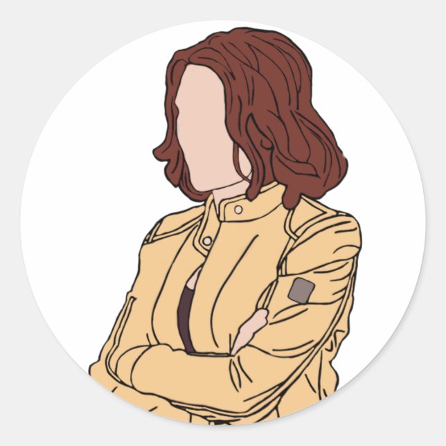 natasha romanoff  classic round sticker (Front)