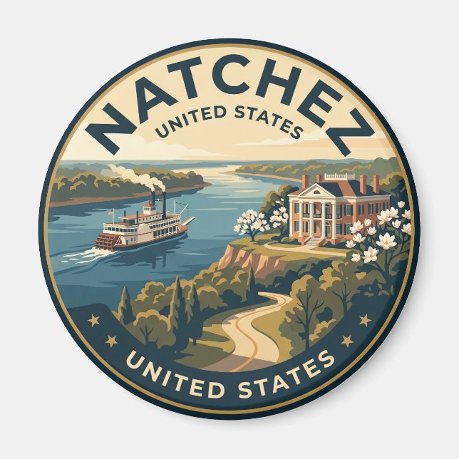 Natchez Mississippi Magnet (Front)