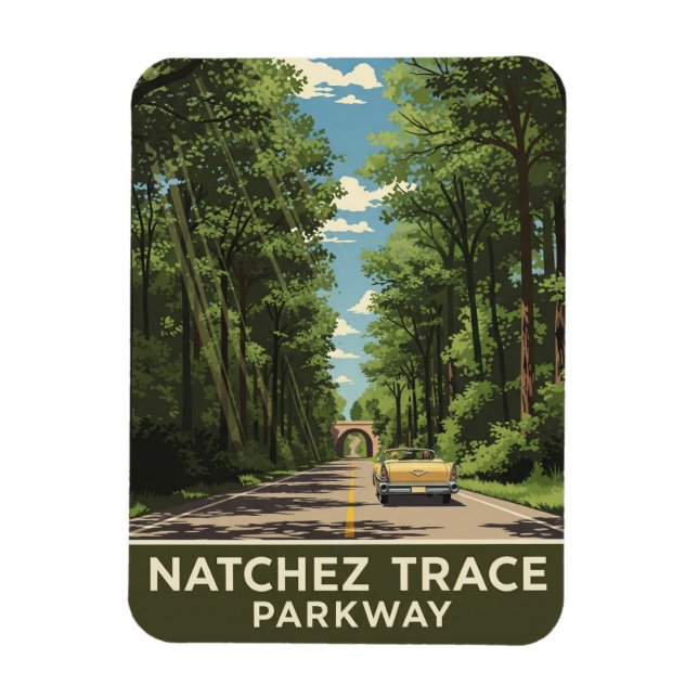 Natchez Trace Parkway Magnet (Vertical)