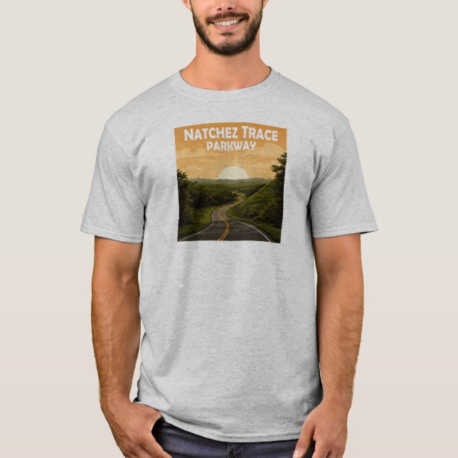 Natchez Trace Parkway Mississippi Landscape T-Shirt (Front)