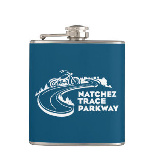Natchez Trace Parkway Motorcycle Hip Flask