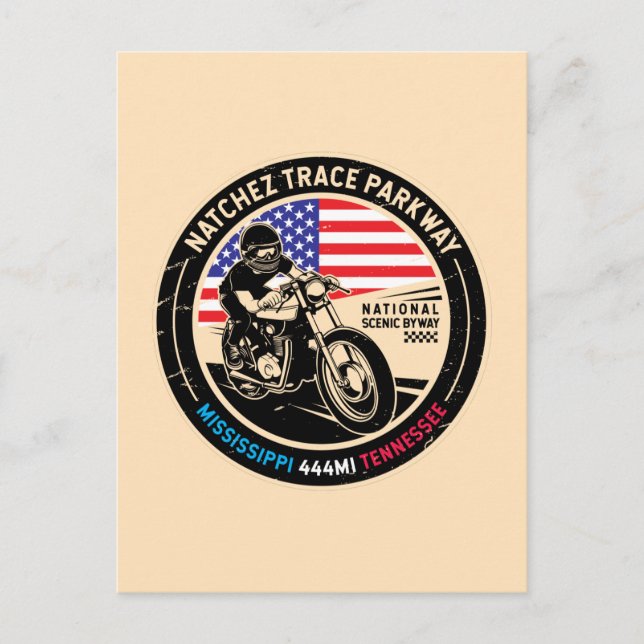 Natchez Trace Parkway National Scenic Byway Postcard (Front)