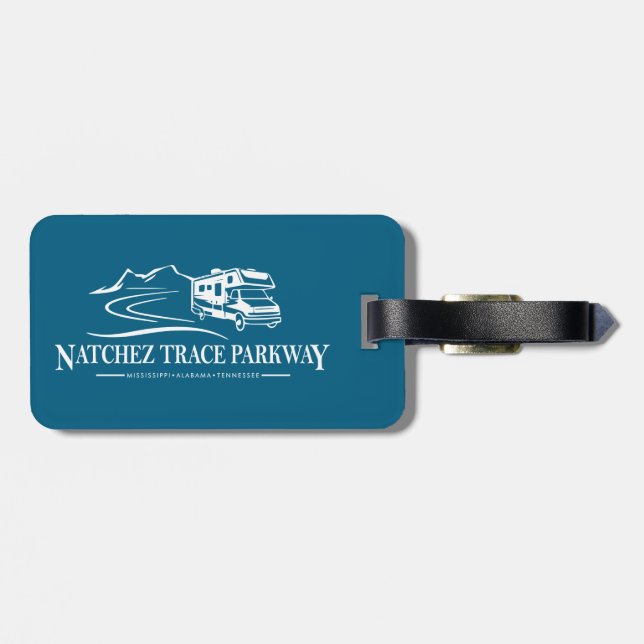 Natchez Trace Parkway Recreational Vehicle Luggage Tag (Back Horizontal)