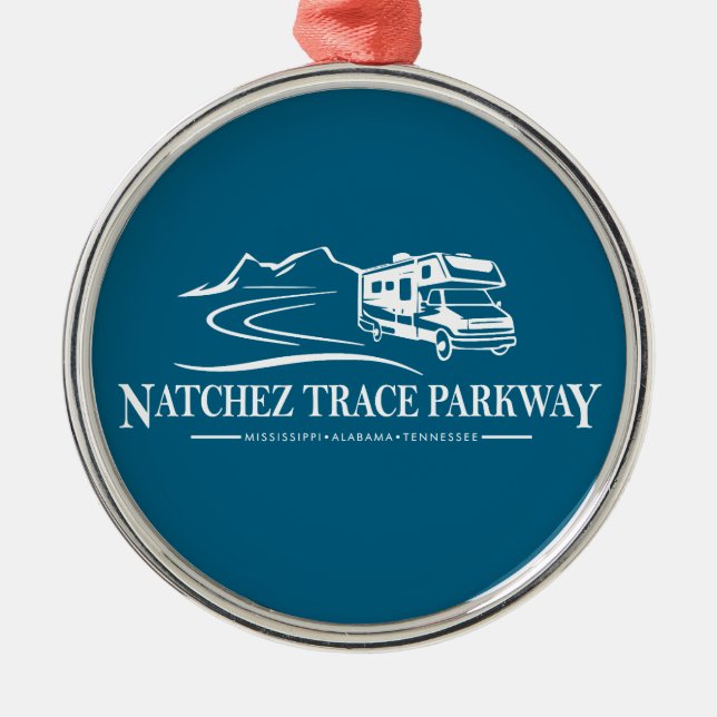 Natchez Trace Parkway Recreational Vehicle Metal Ornament (Front)