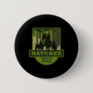 Natchez Trace Trail - Horseback Riding 6 Cm Round Badge