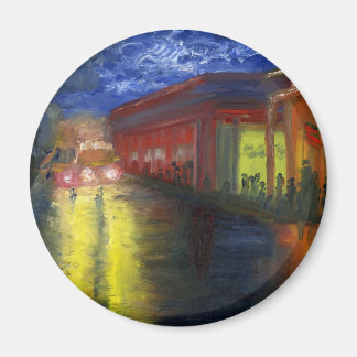 Natchitoches, Louisiana at Night Magnet