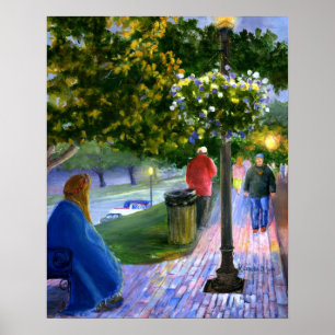 Natchitoches, Louisiana at the Mardi Gras Parade Poster