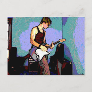 Nate and Guitar Postcard