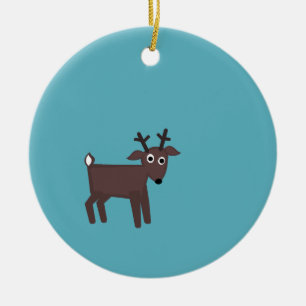nate, tiny reindeer ornament