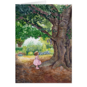 Nathalie at the old Beech Tree