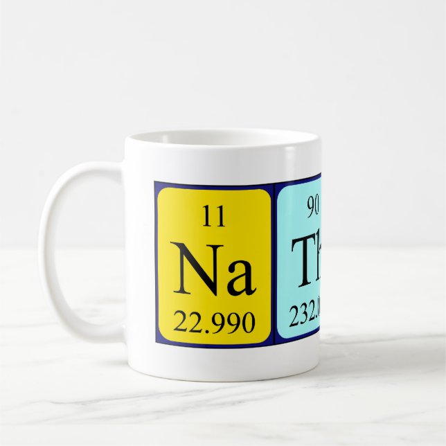 Nathaly periodic table name mug (Left)