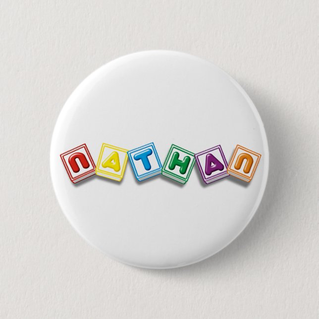 Nathan 6 Cm Round Badge (Front)