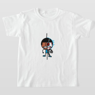 Nathan and AI Nathan Glitch Kids T-Shirt