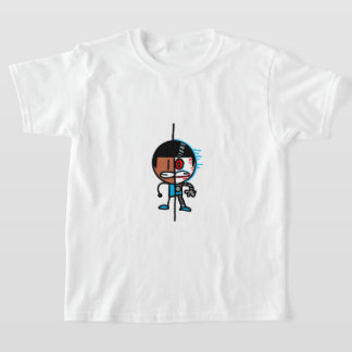 Nathan and AI Nathan Glitch Kids T-Shirt