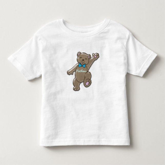 Nathan and teddy toddler T-Shirt (Front)