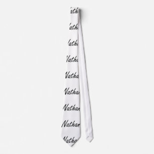 Nathan Artistic Name Design Tie