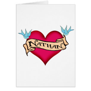 Nathan - Custom Heart Tattoo T-shirts & Gifts