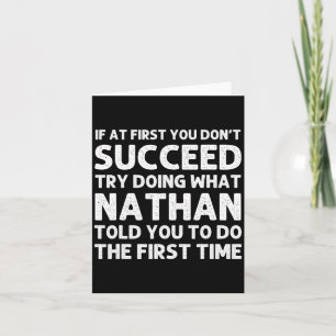 Nathan Gift Name D Birthday Funny Chris  Card