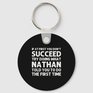 Nathan Gift Name D Birthday Funny Chris  Key Ring
