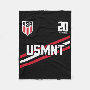 Nathan Harriel 20 Navy Usmnt Officially Licensed Fleece Blanket