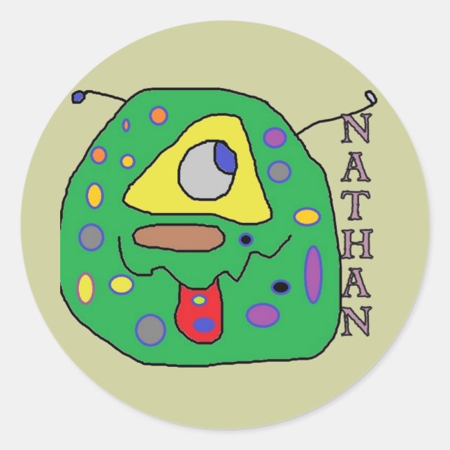 nathan monster stickers (Front)