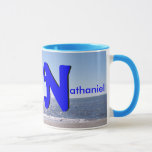 Nathaniel Mug<br><div class="desc">Nathaniel has Hebrew origins. It means gift of God. This personalised mug is a great gift for the Nathaniel in your life. You can also customise the text to account for spelling or name variations or nicknames (e.g., Nathanial, Nathan, Nate, Nat, Nataniel)</div>
