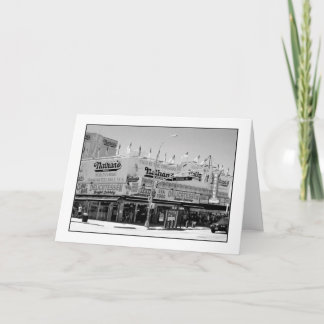 Nathan's Famous Hot Dogs Blank Greeting Card