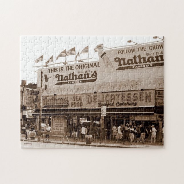 Nathan's Famous Hot Dogs Jigsaw Puzzle (Horizontal)