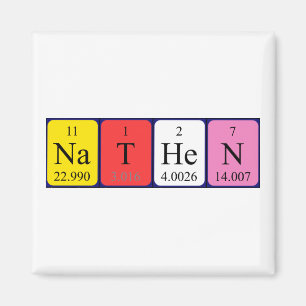 Nathen periodic table name magnet