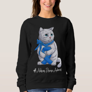 National Addisons Disease Awareness Month Blue Rib Sweatshirt