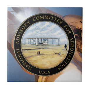 National Advisory Committee for Aeronautics Logo Ceramic Tile