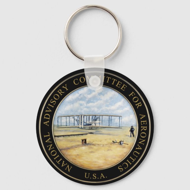 National Advisory Committee for Aeronautics Logo Key Ring (Front)
