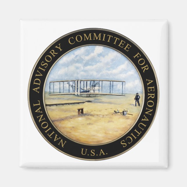 National Advisory Committee for Aeronautics Logo Magnet (Front)