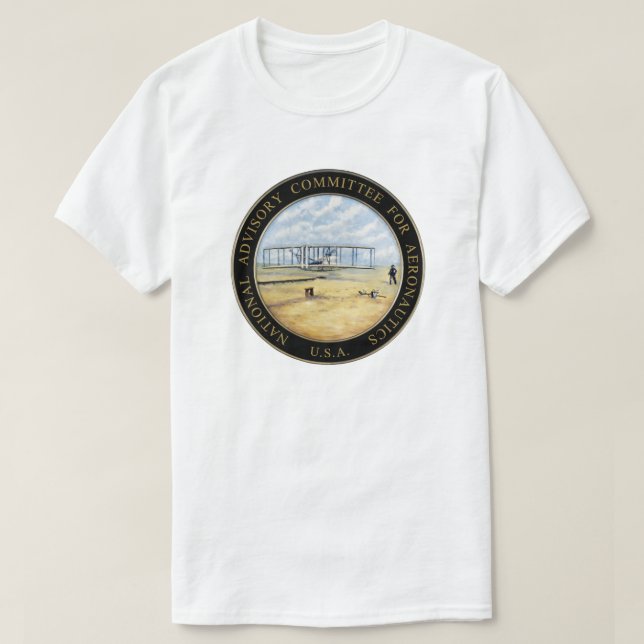 National Advisory Committee for Aeronautics Logo T-Shirt (Design Front)