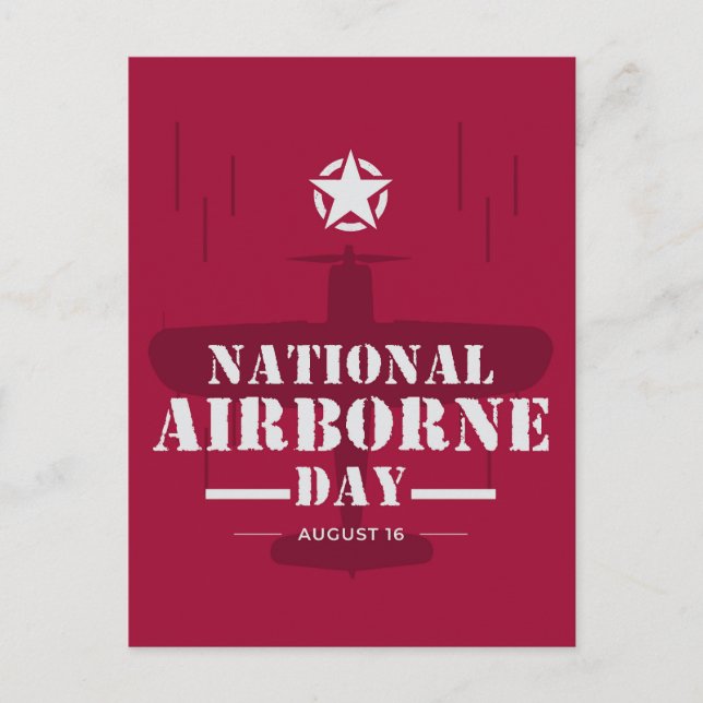 National Airborne Day Postcard (Front)