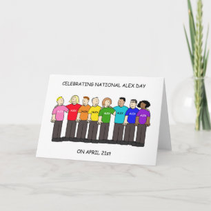 National Alex Day April 21st Card