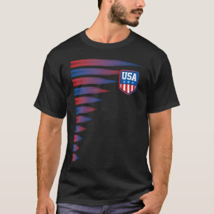National America Flag American Soccer USA  T-Shirt
