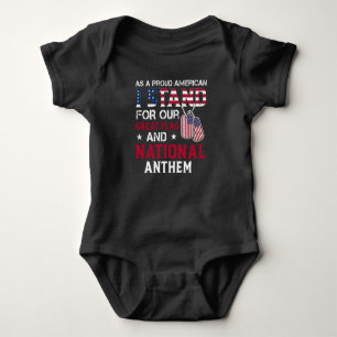 National Anthem - USA Flag Design Baby Bodysuit