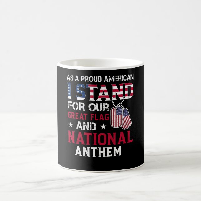 National Anthem - USA Flag Design Coffee Mug (Center)
