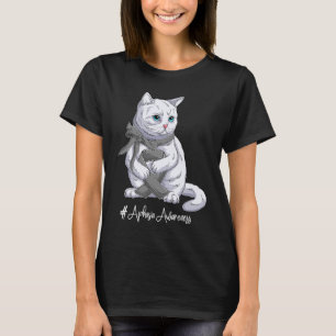 National Aphasia Awareness Month Grey Ribbon Cute T-Shirt