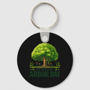 National Arbor Day Tree Care For A Happy Arbor Day Key Ring