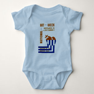 National Art Week - WPA Poster - Baby Bodysuit