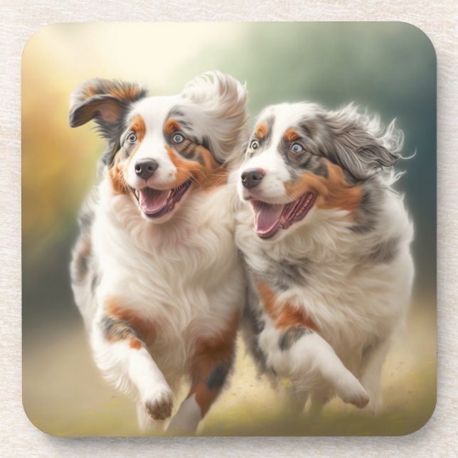 National Australian Shepherd Day, Aussie Dog Coaster (Front)